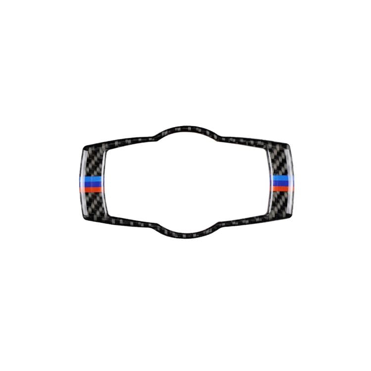 สามสีคาร์บอนไฟเบอร์รถไฟหน้าสวิทช์สติกเกอร์ตกแต่งสำหรับ BMW E90 / E92 / E93 2005-2012, Headlight  Switch (Three Color)