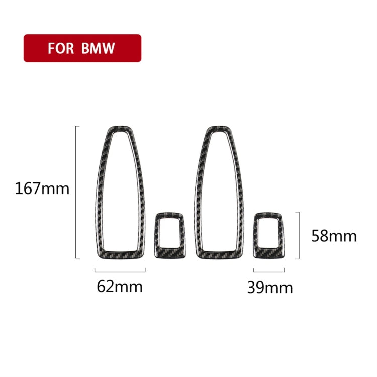 คาร์บอนไฟเบอร์รถยกแผงสติกเกอร์ตกแต่งสำหรับ BMW F20 / F21 2012-2016 / F30 2013-2015 / F34 2013-2016, Lifting Panel