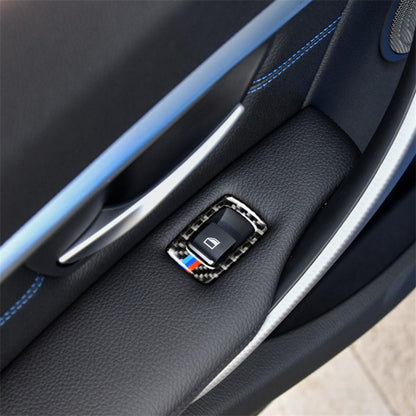 สามสีรถคาร์บอนไฟเบอร์ยกแผงสติกเกอร์ตกแต่งสำหรับ BMW F20 / F21 2012-2016 / F30 2013-2015 / F34 2013-2016, Lifting Panel(Three Color)