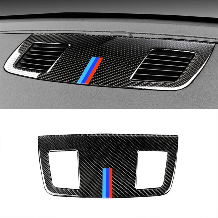 สามสีคาร์บอนไฟเบอร์รถเครื่องมือขนาดใหญ่ Outlet ตกแต่งสติกเกอร์สำหรับ BMW E90 2005-2012, Instrument Large Outlet(Three Color)