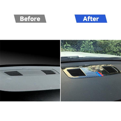 สามสีคาร์บอนไฟเบอร์รถเครื่องมือขนาดใหญ่ Outlet ตกแต่งสติกเกอร์สำหรับ BMW E90 2005-2012, Instrument Large Outlet(Three Color)