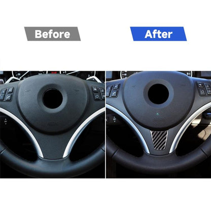 ขนาดใหญ่รุ่นคาร์บอนไฟเบอร์รถพวงมาลัยสติกเกอร์ตกแต่งสำหรับ BMW E90 2005-2012, Steering Wheel