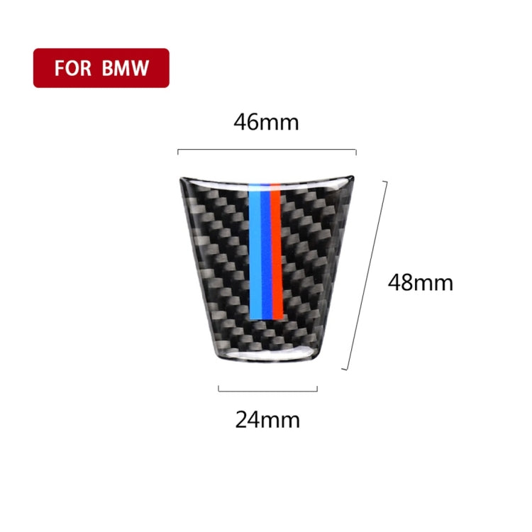 ขนาดใหญ่รุ่นสามสีคาร์บอนไฟเบอร์รถพวงมาลัยสติกเกอร์ตกแต่งสำหรับ BMW E90 2005-2012, Steering Wheel(Three Color)
