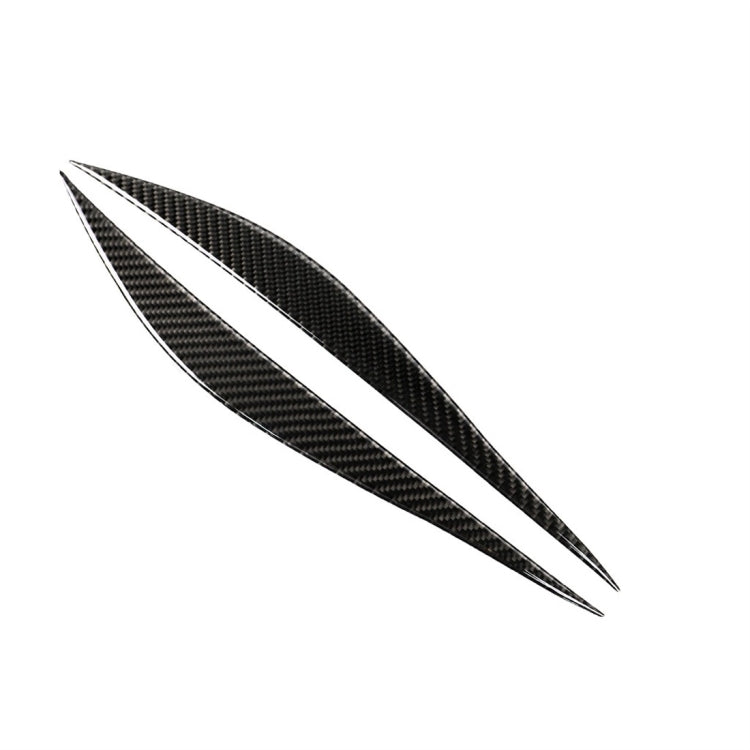 1 คู่คาร์บอนไฟเบอร์รถโคมไฟคิ้วสติกเกอร์ตกแต่งสำหรับ BMW F30 2013-2015, Lamp Eyebrow