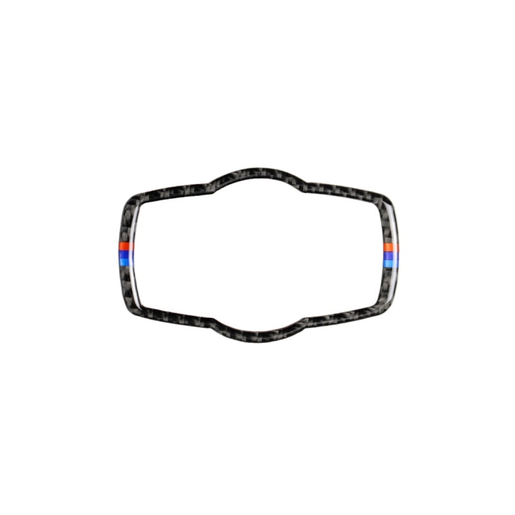 สามสีคาร์บอนไฟเบอร์รถไฟหน้าสวิทช์สติกเกอร์ตกแต่งสำหรับ BMW E90 / E92 / E93 2005-2012 / 320i / 325i รุ่นบาง, Headlight Switch (Three Color)