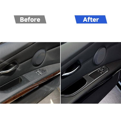 2 ชิ้นคาร์บอนไฟเบอร์รถซ้ายขับรถยกแผงสติกเกอร์ตกแต่งสำหรับ BMW E92 20052012, เส้นผ่านศูนย์กลาง: 40.4 ซม., Diameter: 40.4cm