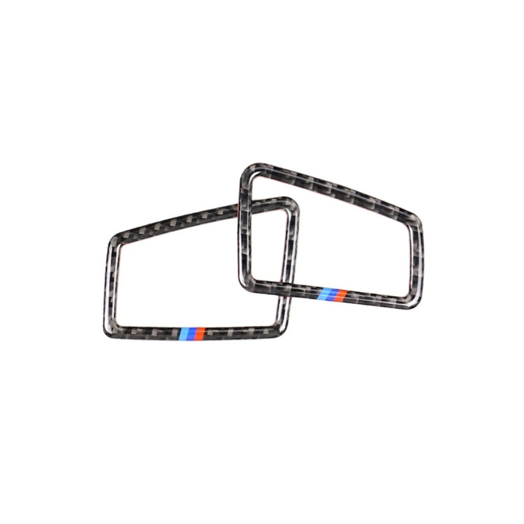 สามสีคาร์บอนไฟเบอร์รถซ้ายเครื่องมือขับขี่ Air Outlet สติกเกอร์ตกแต่งสำหรับ BMW E90 2005-2012, Left Instrument Air Outlet(Three Color), Left Instrument Air Outlet