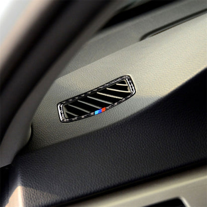 สามสีคาร์บอนไฟเบอร์รถซ้ายเครื่องมือขับขี่ Air Outlet สติกเกอร์ตกแต่งสำหรับ BMW E90 2005-2012, Left Instrument Air Outlet(Three Color), Left Instrument Air Outlet