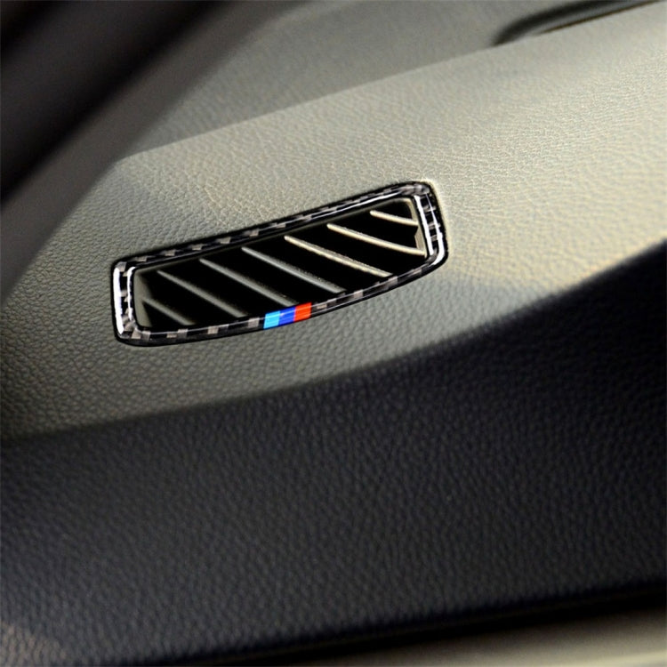 สามสีคาร์บอนไฟเบอร์รถซ้ายเครื่องมือขับขี่ Air Outlet สติกเกอร์ตกแต่งสำหรับ BMW E90 2005-2012, Left Instrument Air Outlet(Three Color), Left Instrument Air Outlet