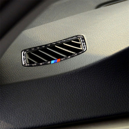 สามสีคาร์บอนไฟเบอร์รถขวาเครื่องมือขับรถ Air Outlet สติกเกอร์ตกแต่งสำหรับ BMW E90 2005-2012, Right Instrument Air Outlet(Three Color), Right Instrument Air Outlet