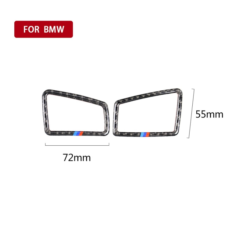 สามสีคาร์บอนไฟเบอร์รถขวาเครื่องมือขับรถ Air Outlet สติกเกอร์ตกแต่งสำหรับ BMW E90 2005-2012, Right Instrument Air Outlet(Three Color), Right Instrument Air Outlet