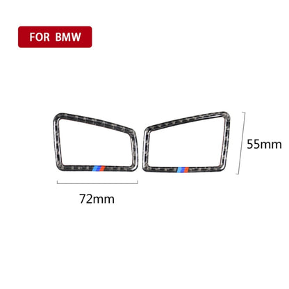 สามสีคาร์บอนไฟเบอร์รถขวาเครื่องมือขับรถ Air Outlet สติกเกอร์ตกแต่งสำหรับ BMW E90 2005-2012, Right Instrument Air Outlet(Three Color), Right Instrument Air Outlet