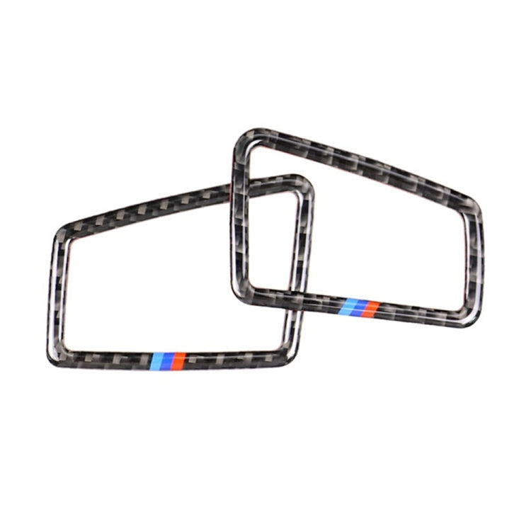 สามสีคาร์บอนไฟเบอร์รถขวาเครื่องมือขับรถ Air Outlet สติกเกอร์ตกแต่งสำหรับ BMW E90 2005-2012, Right Instrument Air Outlet(Three Color), Right Instrument Air Outlet