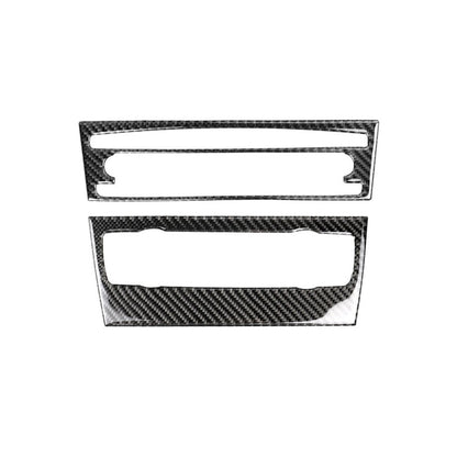 คาร์บอนไฟเบอร์รถ Central Control CD แผงสติกเกอร์ตกแต่งสำหรับ BMW E90 / E92 2005-2012, non นำทางไม่มีรู, CD Panel(Non Navigation without Hole)