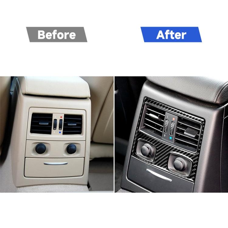 คาร์บอนไฟเบอร์รถยนต์ด้านหลังระบายอากาศสติ๊กเกอร์ตกแต่งสำหรับ BMW E90 / E92 2005-2012, Rear Air Vent with Hole, Rear Air Vent