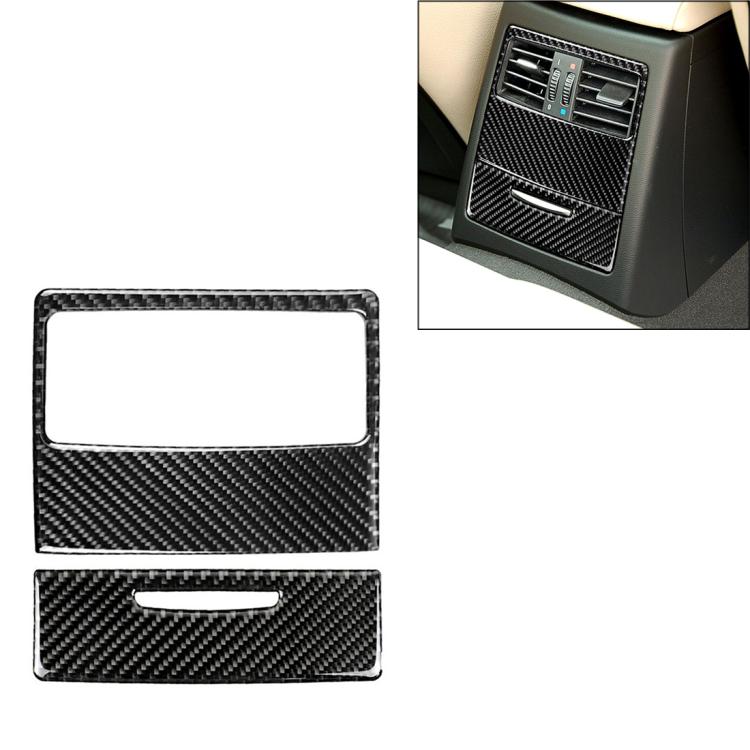 คาร์บอนไฟเบอร์รถด้านหลัง Air Vent รวมตกแต่งสติกเกอร์สำหรับ BMW E90/E92 2005-2012, Rear Air Vent Combination with Hole, Rear Air Vent Combination