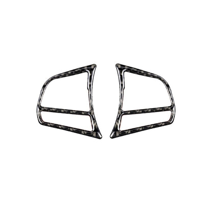 คาร์บอนไฟเบอร์รถพวงมาลัยกรอบกุญแจสติกเกอร์ตกแต่งสำหรับ BMW F20 2012-2018 / F21 2014-2018 / F30 / F34 2013-2018 / F32 2013-2018, Steering Wheel Key Frame, Steering Wheel Key Frame(Three Color)
