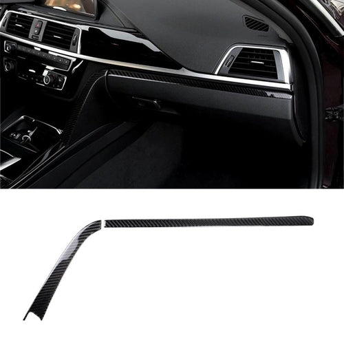 คาร์บอนไฟเบอร์รถ Copilot Central Control ตกแต่งสติกเกอร์สำหรับ BMW F30 2013-2018/F34 2013-2018, เหมาะสำหรับขับรถด้านซ้าย, Copilot Central Control