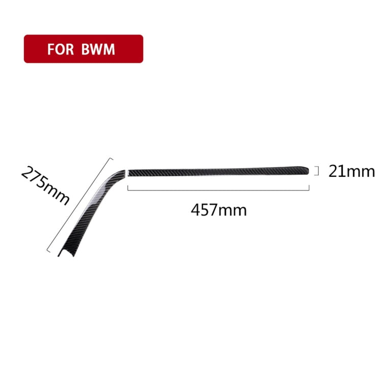 คาร์บอนไฟเบอร์รถ Copilot Central Control ตกแต่งสติกเกอร์สำหรับ BMW F30 2013-2018/F34 2013-2018, เหมาะสำหรับขับรถด้านซ้าย, Copilot Central Control