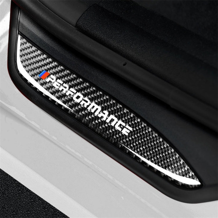 High Edition คาร์บอนไฟเบอร์รถประตูเกณฑ์สติกเกอร์ตกแต่งสำหรับ BMW E90 2005-2012, High Edition Door Threshold, Low Edition Door Threshold