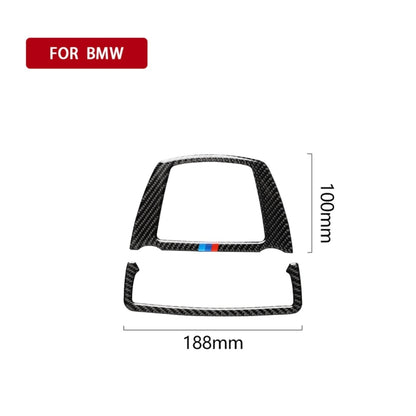 สามสีคาร์บอนไฟเบอร์รถโคมไฟอ่านหนังสือแผงสติกเกอร์ตกแต่งสำหรับ BMW ซีรีส์ 5 F10 2011-2017 / F07 2010-2017 / F25 X3 F26 X4 2011-2017, Reading Lamp Panel(Three Color), Reading Lamp Panel