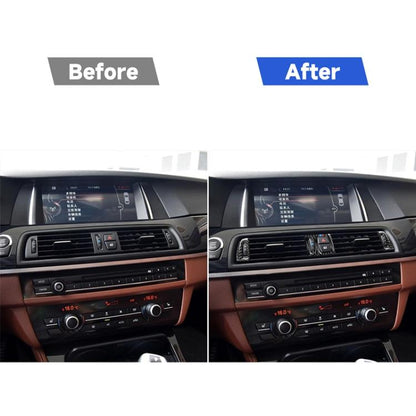 5 ชิ้นคาร์บอนไฟเบอร์รถยนต์อากาศ O Utlet ตกแต่งสติ๊กเกอร์สำหรับ BMW 5 Series F10 2011-2017, Air Outlet(Three Color), Air Outlet