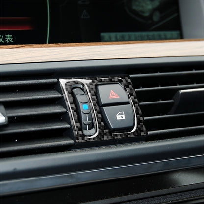 5 ชิ้นคาร์บอนไฟเบอร์รถยนต์อากาศ O Utlet ตกแต่งสติ๊กเกอร์สำหรับ BMW 5 Series F10 2011-2017, Air Outlet(Three Color), Air Outlet