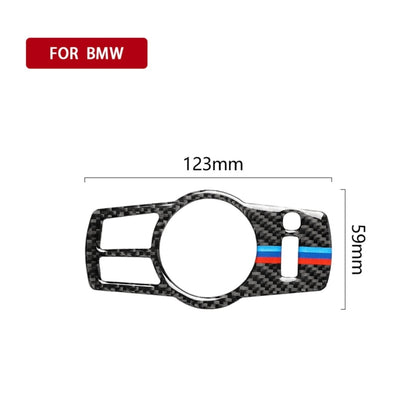 สวิตช์ไฟหน้ารถคาร์บอนไฟเบอร์สามสีสติ๊กเกอร์ตกแต่งสำหรับ BMW ซีรีส์ 5 F01 / F10 / F07 / F25 / F26 เหมาะสำหรับการขับขี่ทางซ้าย, Headlight Switch(Three Color), Headlight Switch