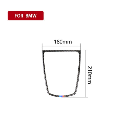 สามสีคาร์บอนไฟเบอร์รถเครื่องดนตรีแตรใหญ่กรอบสติกเกอร์ตกแต่งสำหรับ BMW 5 Series F10 2011-2017, Instrument Big Horn Frame (Three Color), Instrument Big Horn  Frame