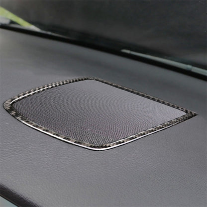 คาร์บอนไฟเบอร์รถเครื่องดนตรีแตรใหญ่กรอบสติกเกอร์ตกแต่งสำหรับ BMW 5 Series GT F07 2010-2016, Instrument Big Horn Frame(Three Color), Instrument Big Horn Frame
