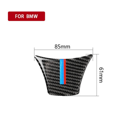 B Edition สามสีคาร์บอนไฟเบอร์รถขนาดใหญ่พวงมาลัยสติกเกอร์ตกแต่งสำหรับ BMW 5 Series F10 F18 2011-2017, Large Steering Wheel(Three Color), Large Steering Wheel(Yellow Red), Large Steering Wheel