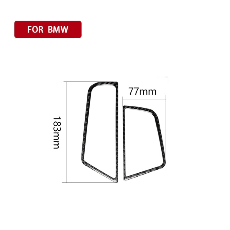 คาร์บอนไฟเบอร์รถด้านข้าง Air Outlet กรอบตกแต่งสติกเกอร์สำหรับ BMW 5 Series F10 2011-2017, เหมาะสำหรับขับรถด้านซ้าย, Side Air Outlet Frame