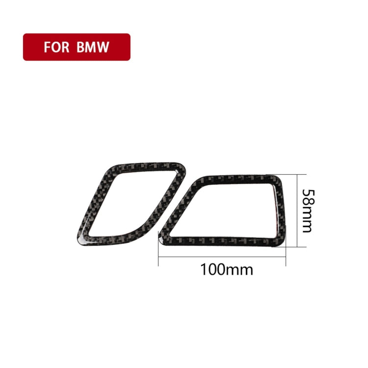 คาร์บอนไฟเบอร์รถ Air Outlet ตกแต่งสติกเกอร์สำหรับ BMW 5 Series F10 2011-2017, เหมาะสำหรับขับรถด้านซ้าย, Instrument Air Outlet