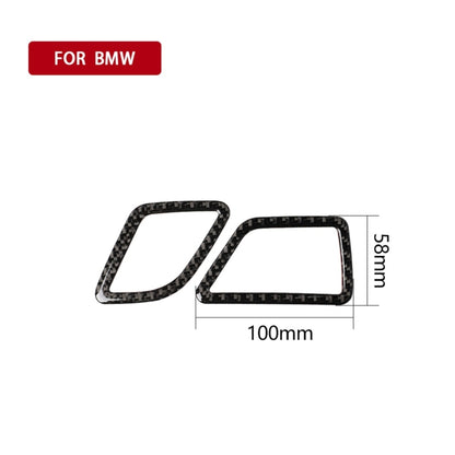 คาร์บอนไฟเบอร์รถ Air Outlet ตกแต่งสติกเกอร์สำหรับ BMW 5 Series F10 2011-2017, เหมาะสำหรับขับรถด้านซ้าย, Instrument Air Outlet