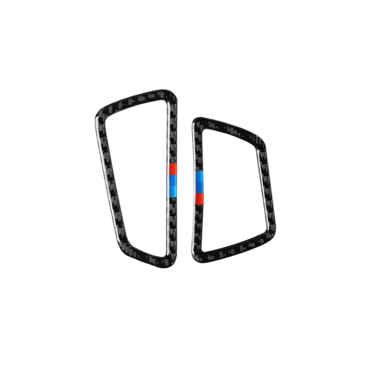 คาร์บอนไฟเบอร์รถ Air Outlet ตกแต่งสติกเกอร์สำหรับ BMW 5 Series F07 5GT 535i 2010-2016, เหมาะสำหรับขับรถด้านซ้าย, Instrument Air Outlet(Three Color), Instrument Air  Outlet