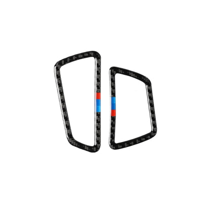คาร์บอนไฟเบอร์รถ Air Outlet ตกแต่งสติกเกอร์สำหรับ BMW 5 Series F07 5GT 535i 2010-2016, เหมาะสำหรับขับรถด้านซ้าย, Instrument Air Outlet(Three Color), Instrument Air  Outlet