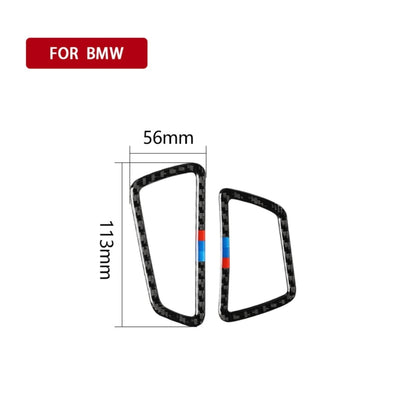 คาร์บอนไฟเบอร์รถ Air Outlet ตกแต่งสติกเกอร์สำหรับ BMW 5 Series F07 5GT 535i 2010-2016, เหมาะสำหรับขับรถด้านซ้าย, Instrument Air Outlet(Three Color), Instrument Air  Outlet