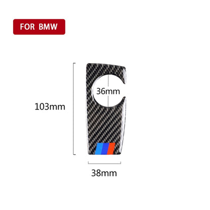 คาร์บอนไฟเบอร์รถ Handbrake ด้านล่างแผงสติกเกอร์ตกแต่งสำหรับ BMW 5 Series F07 F10 F25 F26 / GT X3 X4 2009-2016, เหมาะสำหรับขับรถด้านซ้าย, Handbrake Below Panel(Three Color), Handbrake Below Panel