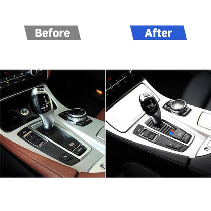 คาร์บอนไฟเบอร์รถ Handbrake ด้านล่างแผงสติกเกอร์ตกแต่งสำหรับ BMW 5 Series F07 F10 F25 F26 / GT X3 X4 2009-2016, เหมาะสำหรับขับรถด้านซ้าย, Handbrake Below Panel(Three Color), Handbrake Below Panel