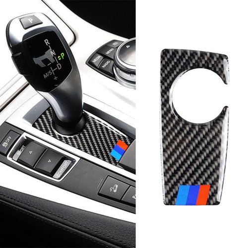คาร์บอนไฟเบอร์รถ Handbrake ด้านล่างแผงสติกเกอร์ตกแต่งสำหรับ BMW 5 Series F07 F10 F25 F26 / GT X3 X4 2009-2016, เหมาะสำหรับขับรถด้านซ้าย, Handbrake Below Panel(Three Color), Handbrake Below Panel