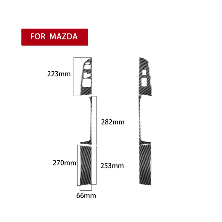 6 ใน 1 รถคาร์บอนไฟเบอร์ซ้ายและขวาขับรถที่นั่ง Lift สติกเกอร์ตกแต่งสำหรับ MAZDA RX8 2004-2008, ไดรฟ์ซ้ายสูง-กำหนดค่า, Left and Right Driving Seat Lift, Left Drive High-configured