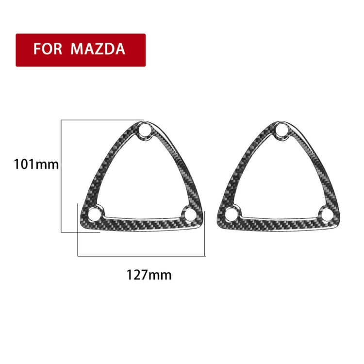 รถคาร์บอนไฟเบอร์ที่นั่งตกแต่งสติกเกอร์สำหรับ MAZDA RX8 2004-2008,ซ้ายและขวา Universal, Seat Headrest