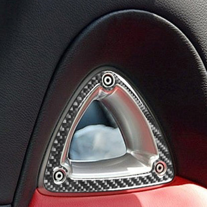 รถคาร์บอนไฟเบอร์ที่นั่งตกแต่งสติกเกอร์สำหรับ MAZDA RX8 2004-2008,ซ้ายและขวา Universal, Seat Headrest
