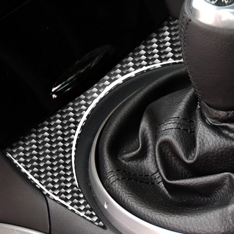 คาร์บอนไฟเบอร์ตำแหน่งเกียร์คอนโซลด้านบนตกแต่งสติกเกอร์สำหรับ Mazda RX8 2004-2008, ซ้ายและขวา Universal, Gear Position Console Upper