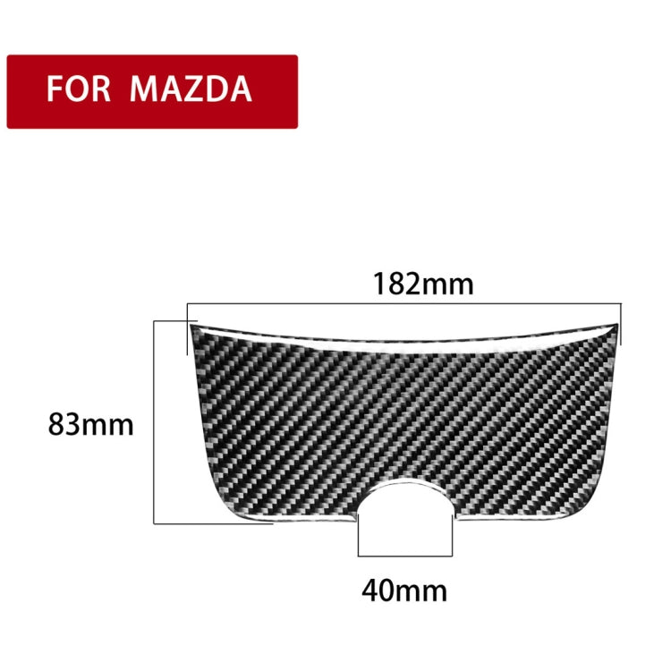 คาร์บอนไฟเบอร์กล่องเก็บแผงตกแต่งสติกเกอร์สำหรับ MAZDA RX8 2004-2008,ซ้ายและขวา Universal, Storage Box Panel
