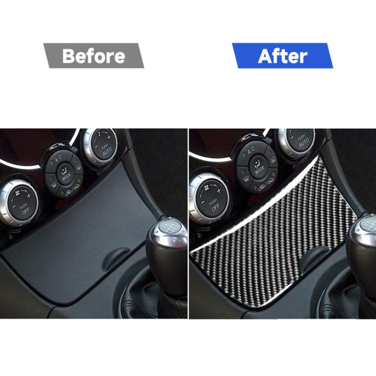 คาร์บอนไฟเบอร์กล่องเก็บแผงตกแต่งสติกเกอร์สำหรับ MAZDA RX8 2004-2008,ซ้ายและขวา Universal, Storage Box Panel