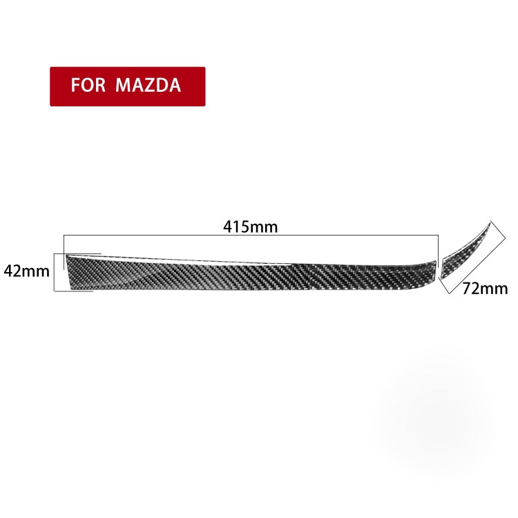 2 ใน 1 คาร์บอนไฟเบอร์ผู้โดยสารด้านข้างเก็บสติกเกอร์ตกแต่งสำหรับ Mazda RX8 2004-2008, ซ้ายและขวา Universal, Passenger Side Storage