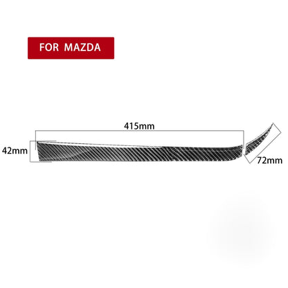 2 ใน 1 คาร์บอนไฟเบอร์ผู้โดยสารด้านข้างเก็บสติกเกอร์ตกแต่งสำหรับ Mazda RX8 2004-2008, ซ้ายและขวา Universal, Passenger Side Storage