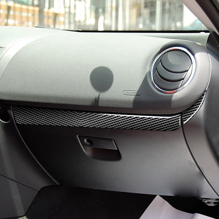 2 ใน 1 คาร์บอนไฟเบอร์ผู้โดยสารด้านข้างเก็บสติกเกอร์ตกแต่งสำหรับ Mazda RX8 2004-2008, ซ้ายและขวา Universal, Passenger Side Storage