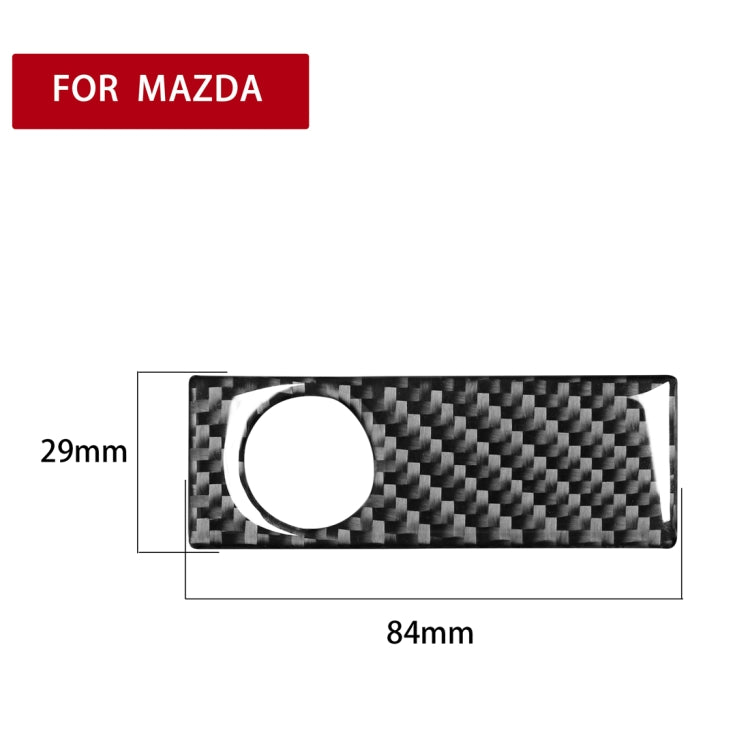 คาร์บอนไฟเบอร์ถุงมือกล่องกล่องสติกเกอร์ตกแต่งสำหรับ Mazda RX8 2004-2008, ซ้ายและขวา Universal, Glove Box Storage Box Handle